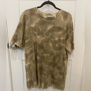 1017 ALYX 9SM Khaki Tie-Dye Logo Men’s T-Shirt, XL, excellent cond. Worn once